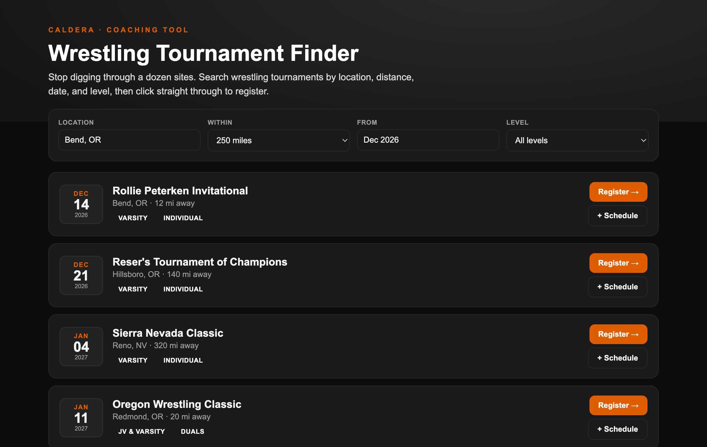Forge Tournament Finder